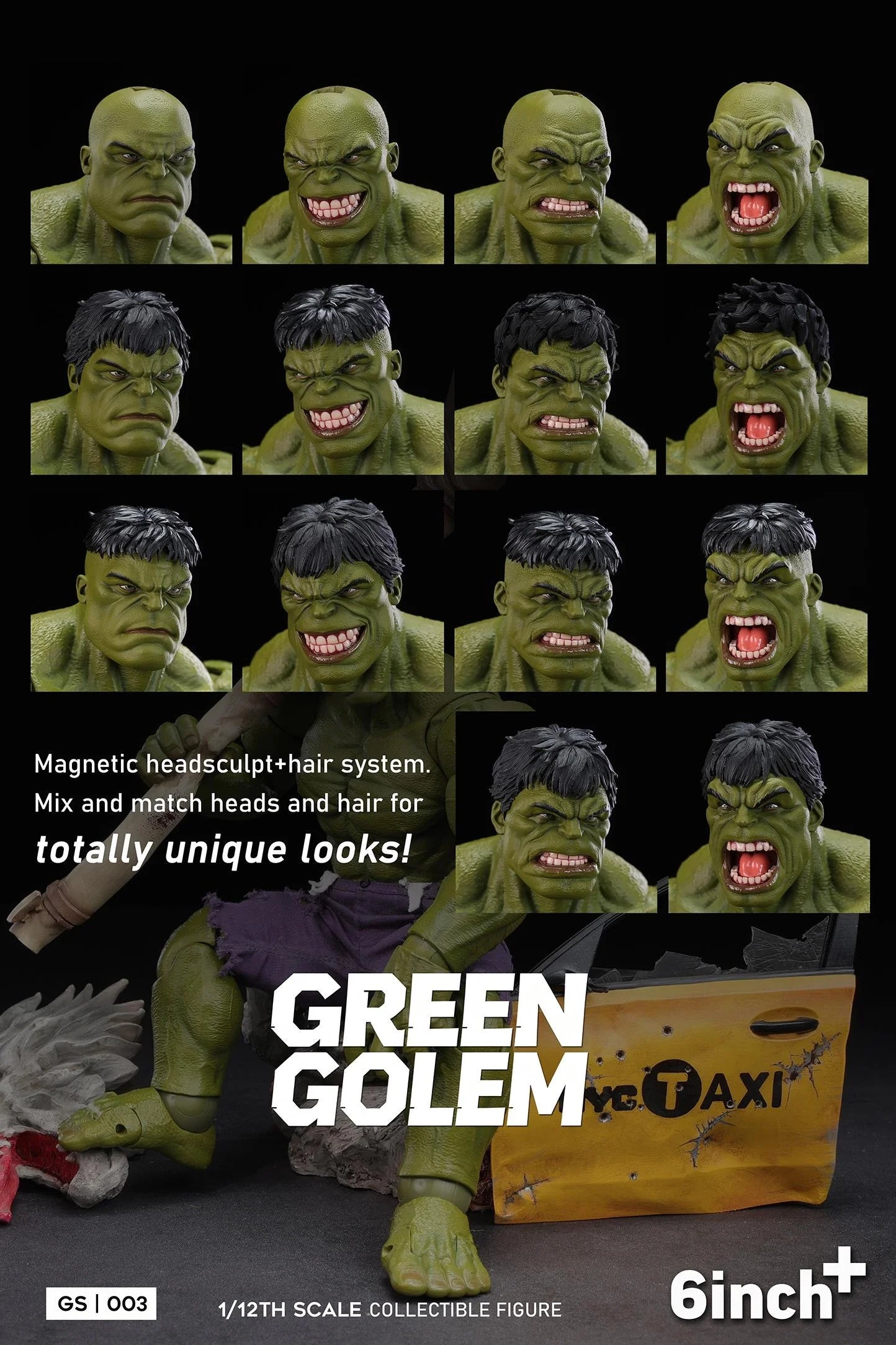 6inchplus 1/12 GREEN GOLEM