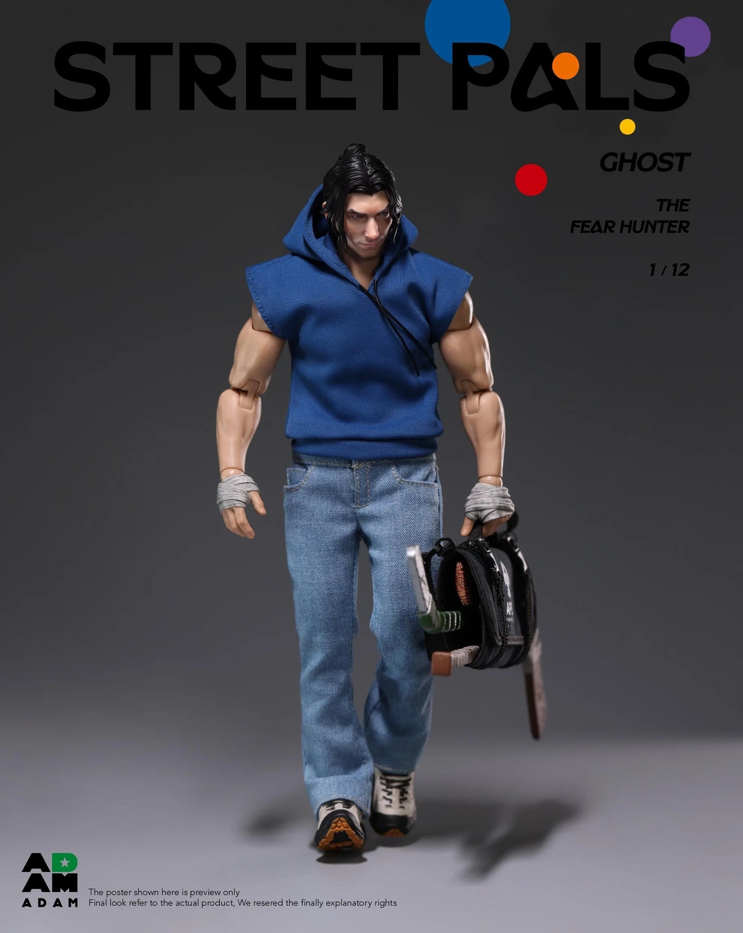 ADAM 1/12 STREET PALS – GHOST the “FEAR HUNTER”