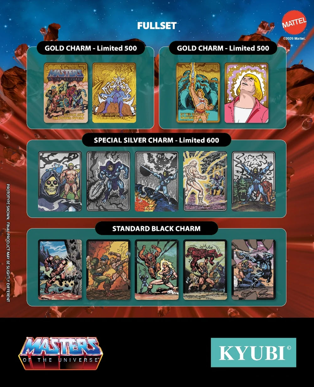 KYUBI - Charm Collection Series 10 – Heman Metal Collectible Charm Blind Box Series