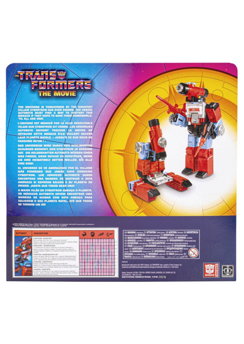 The Transformers: The Movie Autobot Scientist Perceptor Exclusive