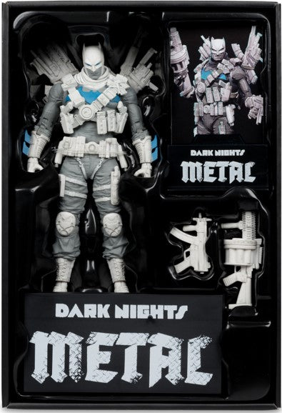 DC MULTIVERSE 7" - THE GRIM KNIGHT (DARK NIGHTS METAL) BLACK & WHITE ACCENT GOLD LABEL