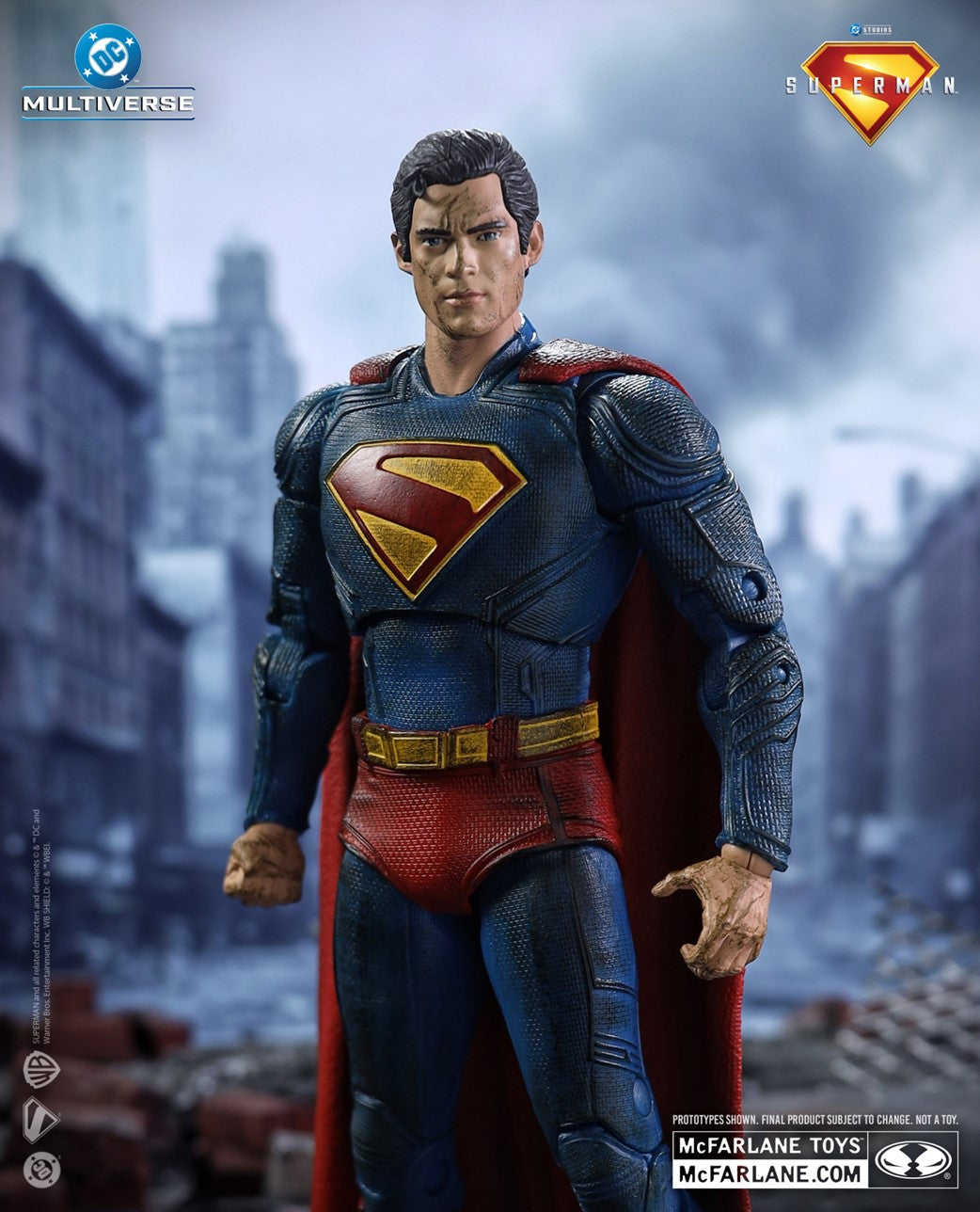 DC Multiverse Superman Battle Damage (Superman Movie) Gold Label
