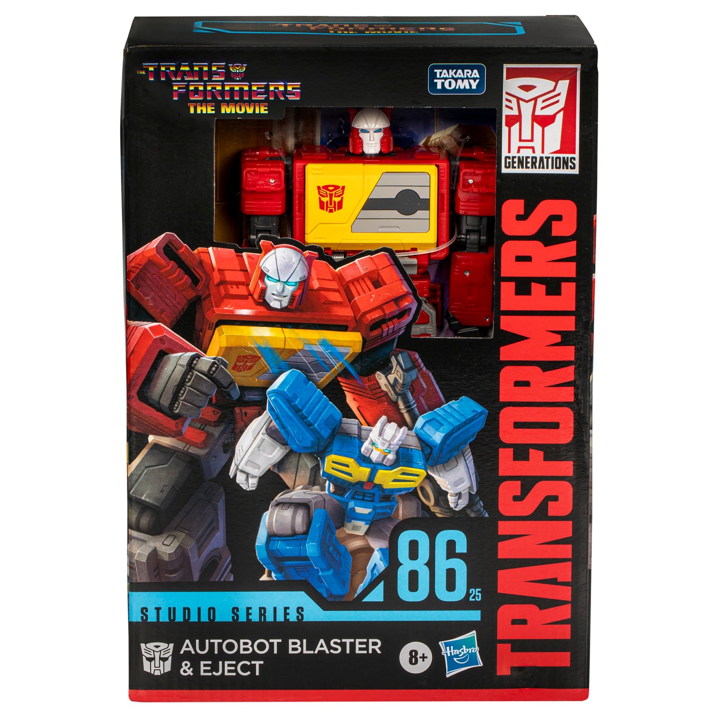 Transformers Studio Series Voyager The Transformers: The Movie 86-25 Autobot Blaster & Eject Action Figures