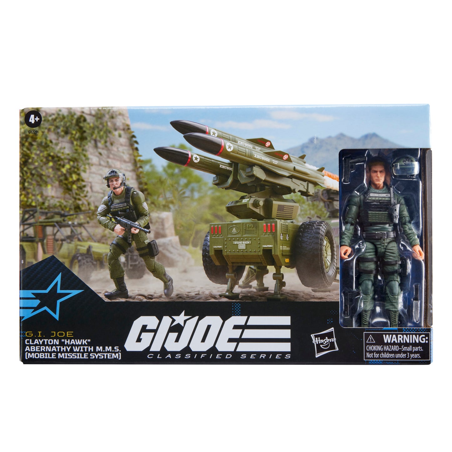 G.I. Joe Classified Series #182, Clayton “Hawk” Abernathy with M.M.S. (Mobile Missile System) Action Figure Set