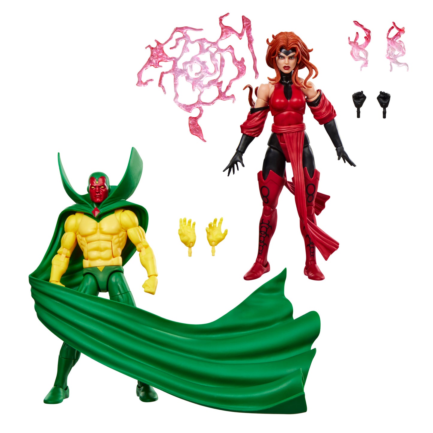 Marvel Legends Series Vision & Scarlet Witch, Avengers: The Crossing Comics Collectible 6-Inch Action Figures