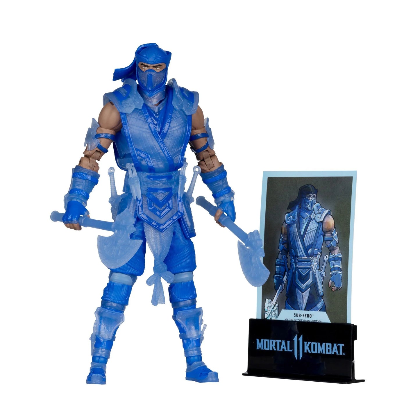 Mortal Kombat 11 7 Inch Action Figure Exclusive - Sub Zero Glow In The Dark Gold Label