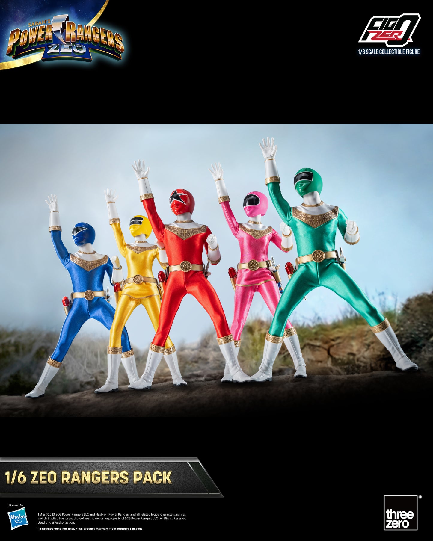 POWER RANGERS ZEO FIGZERO ZEO RANGERS 1/6 SCALE