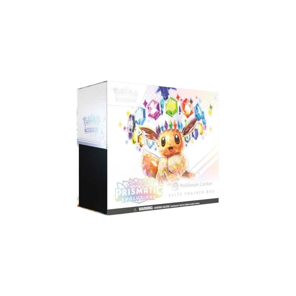 Prismatic Evolutions Pokemon Center Elite Trainer Box (Exclusive) Slightly Ripped Shrink Wrap