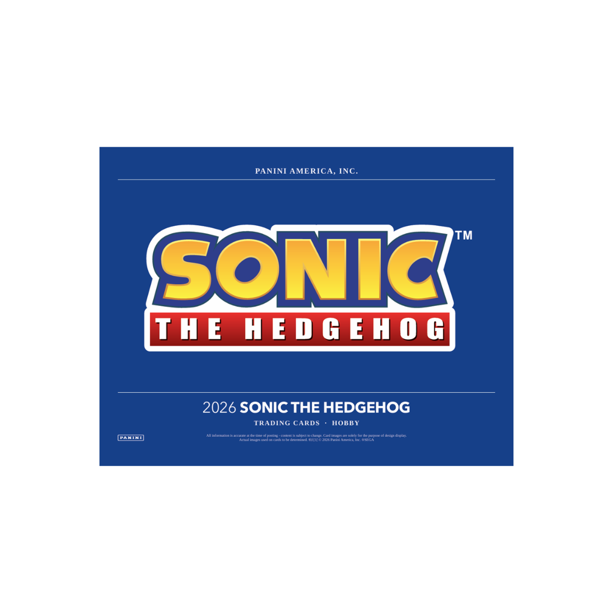 PANINI SONIC THE HEDGEHOG 2026