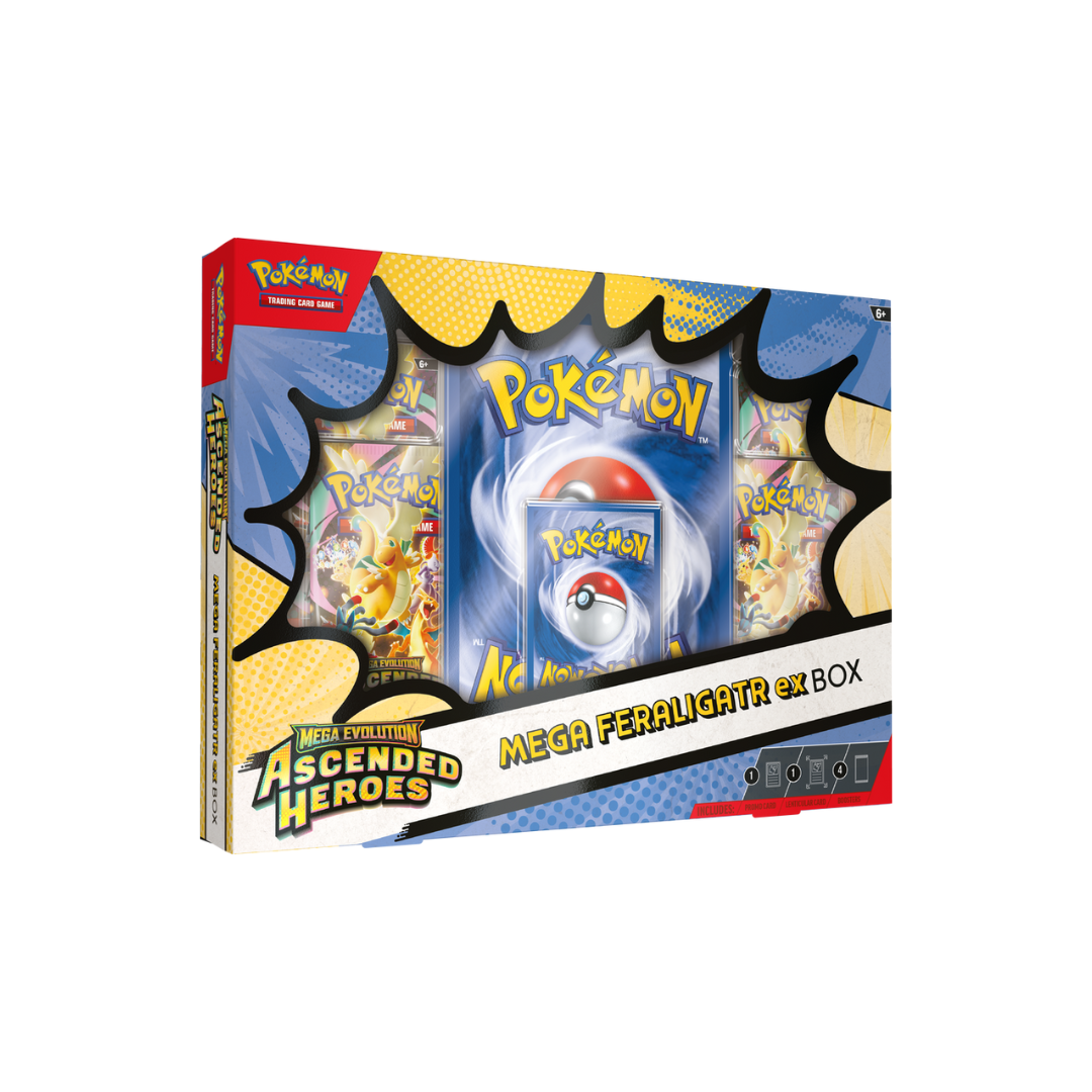 POKEMON ME2.5 ASCENDED HEROES MEGA MEGANIUM/EMBOAR/FERALIGATR EX BOX
