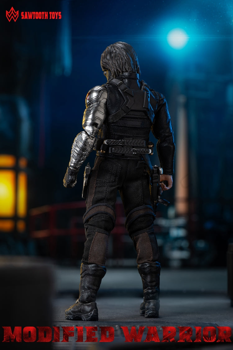 SAWTOOTH TOYS 1/12 Modified Warrior Super Movable Soldier with Dual-Head Sculpture