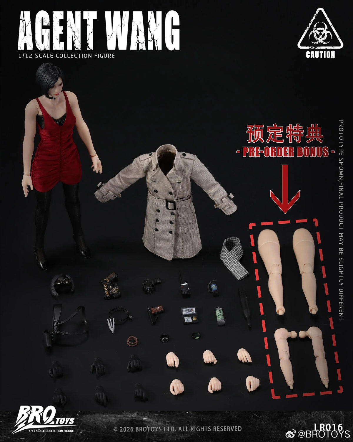 BROTOYS LR016 1/12 Agent Wang