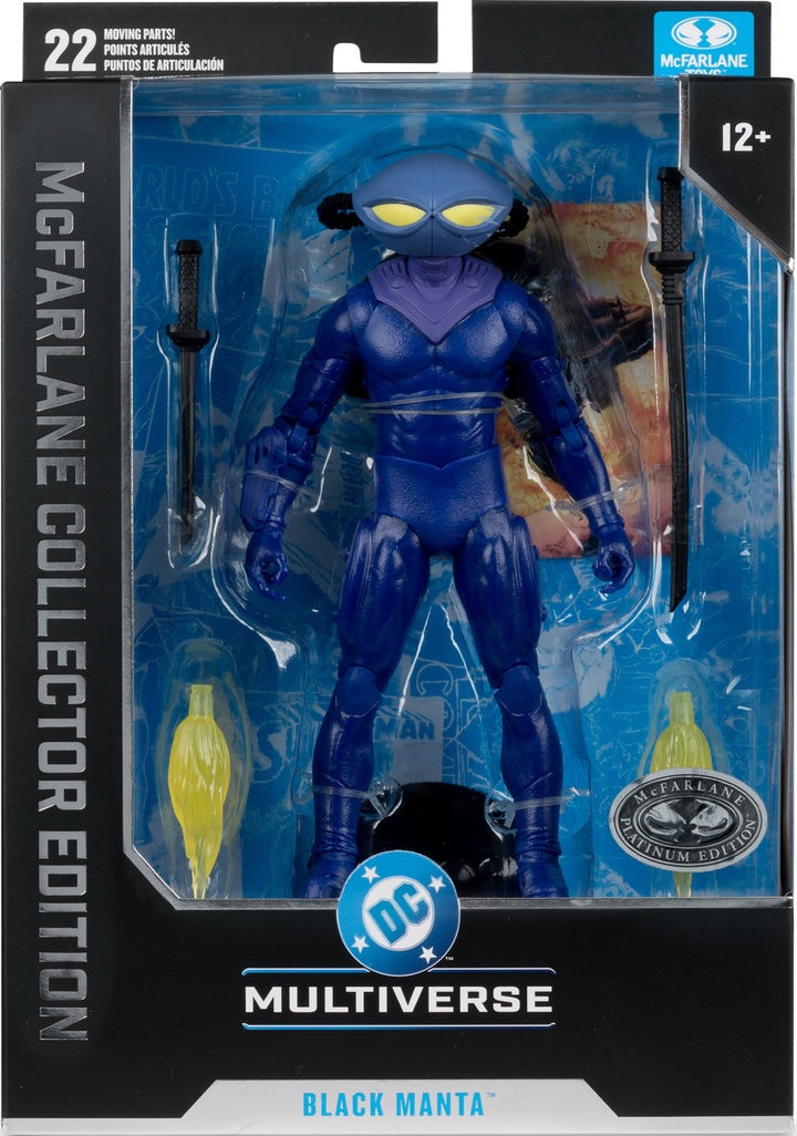DC Multiverse Figures - McFarlane CE - W16 - 7" Scale #68 Black Manta (DC Classic) **Variant**