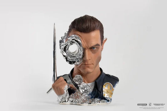 Terminator 2 - T-1000 1:1 Scale DELUXE Art Mask - Painted