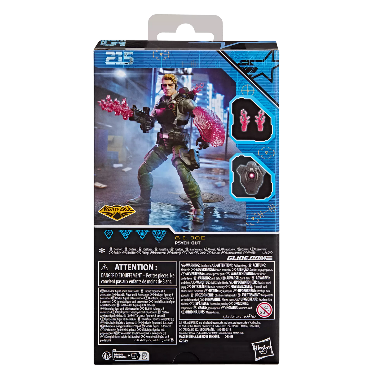 G.I. Joe Classified Series #215, Night Force Psych-Out **Walmart Exclusive**
