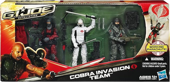 G.I. Joe Retaliation Cobra Invasion Team Set 3 pack *Sealed**