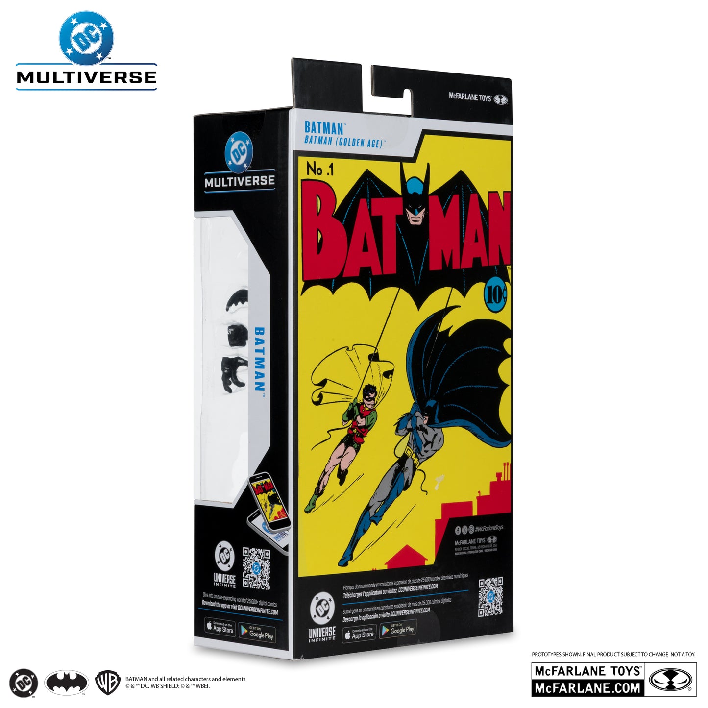 DC Multiverse Batman (Golden Age - Red Platinum) **Game Stop Exclusive**