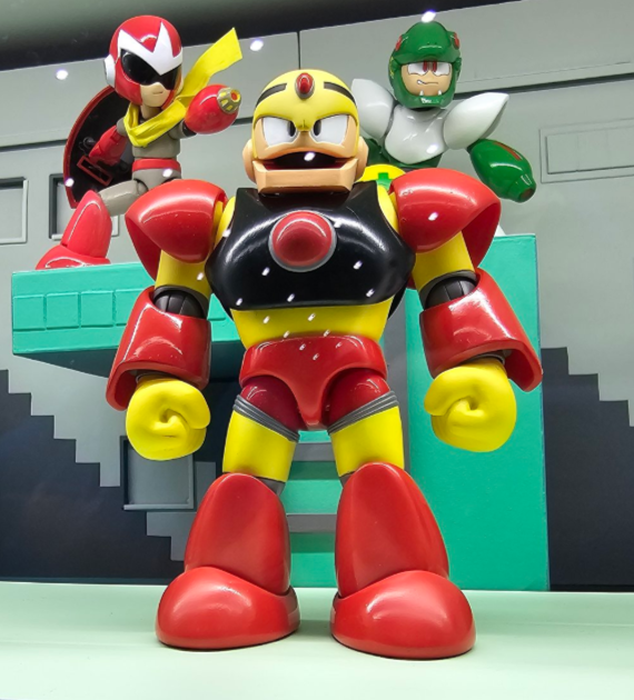 1:12 MEGA MAN WAVE 5 GUTS MAN ACTION FIGURE