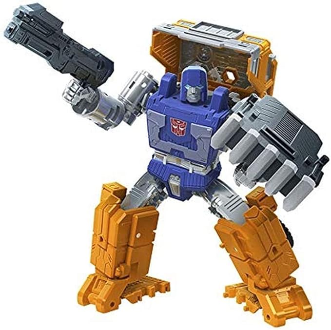 Transformers Toys Generations War for Cybertron: Kingdom Deluxe WFC-K16 Huffer Action Figure 5.5-inch