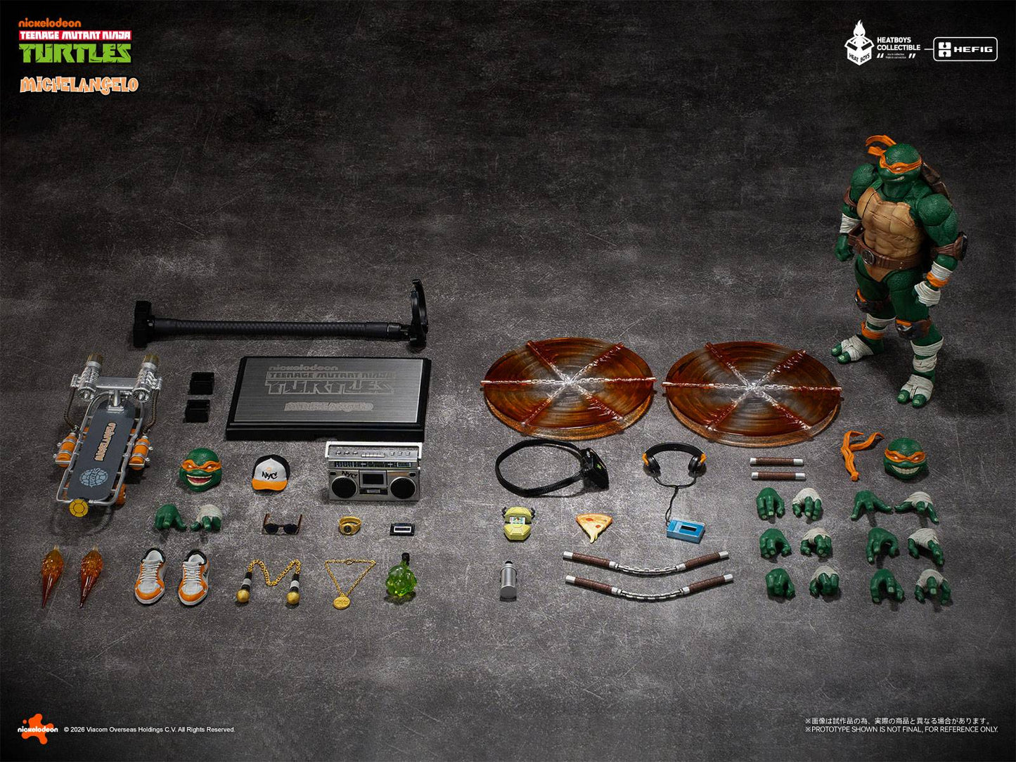 Teenage Mutant Ninja Turtles - Michelangelo Action Figure Deluxe Edition (With Bonus Head)