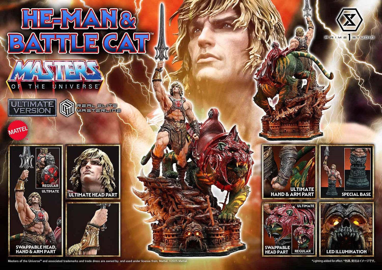 Real Elite Masterline Masters of the Universe - He-Man and Battle Cat Ultimate Edition