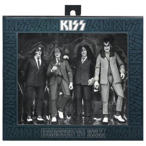 KISS 7-Inch Scale Dressed to Kill Album Cover Action Figure 4-Pack