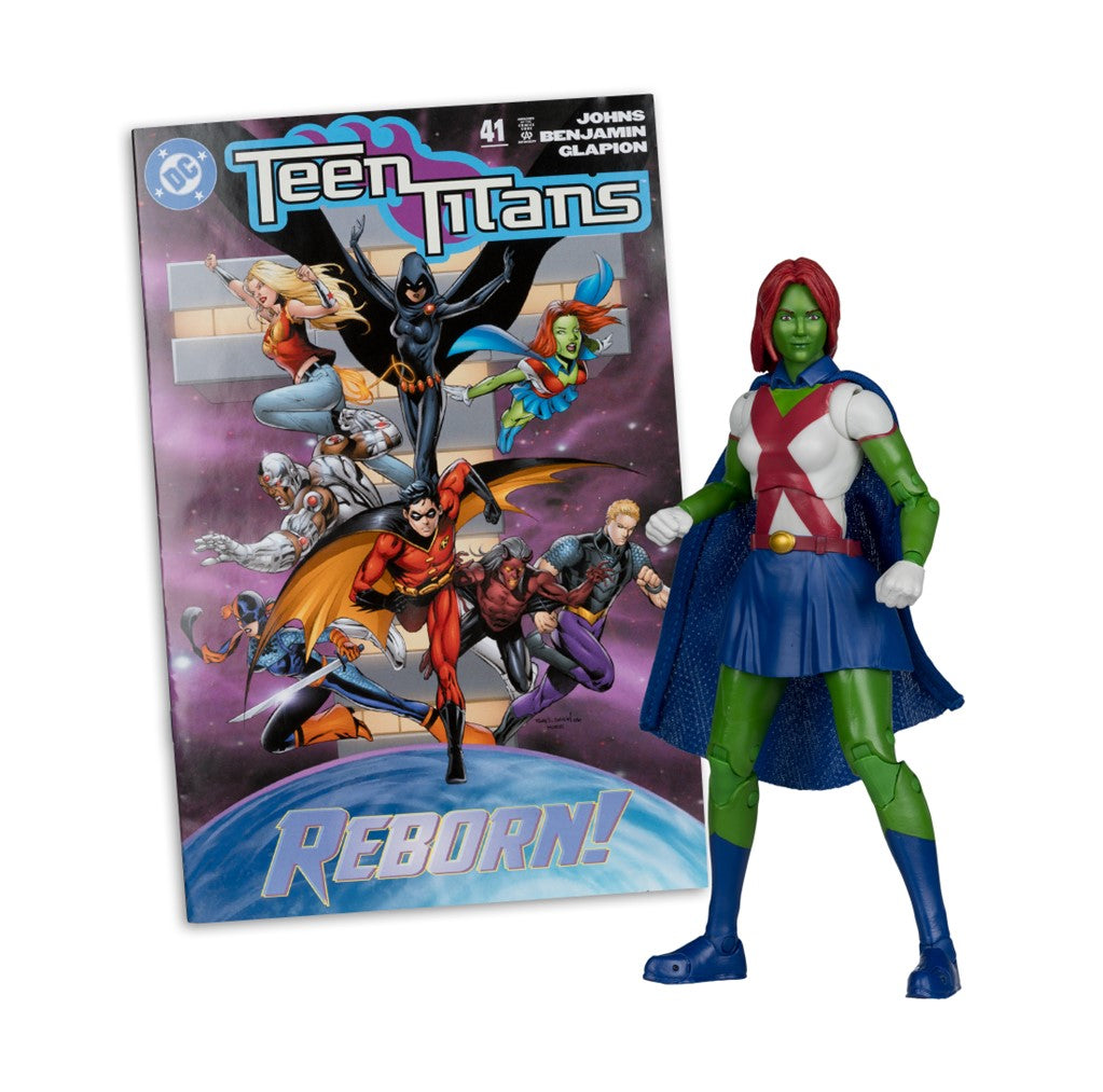 DC McFarlane DC Page Punchers Miss Martian (Red Platinum - Teen Titans Issue #41) **GameStop Exclusive **