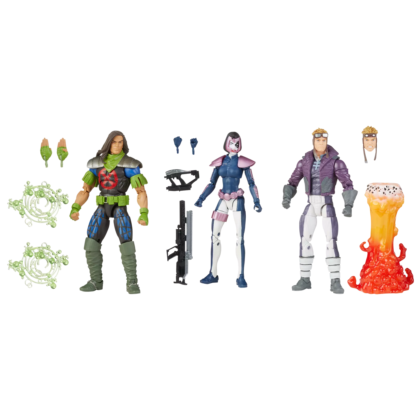 Marvel Legends Series X-Force Marvel’s Domino, Rictor, & Marvel’s Cannonball