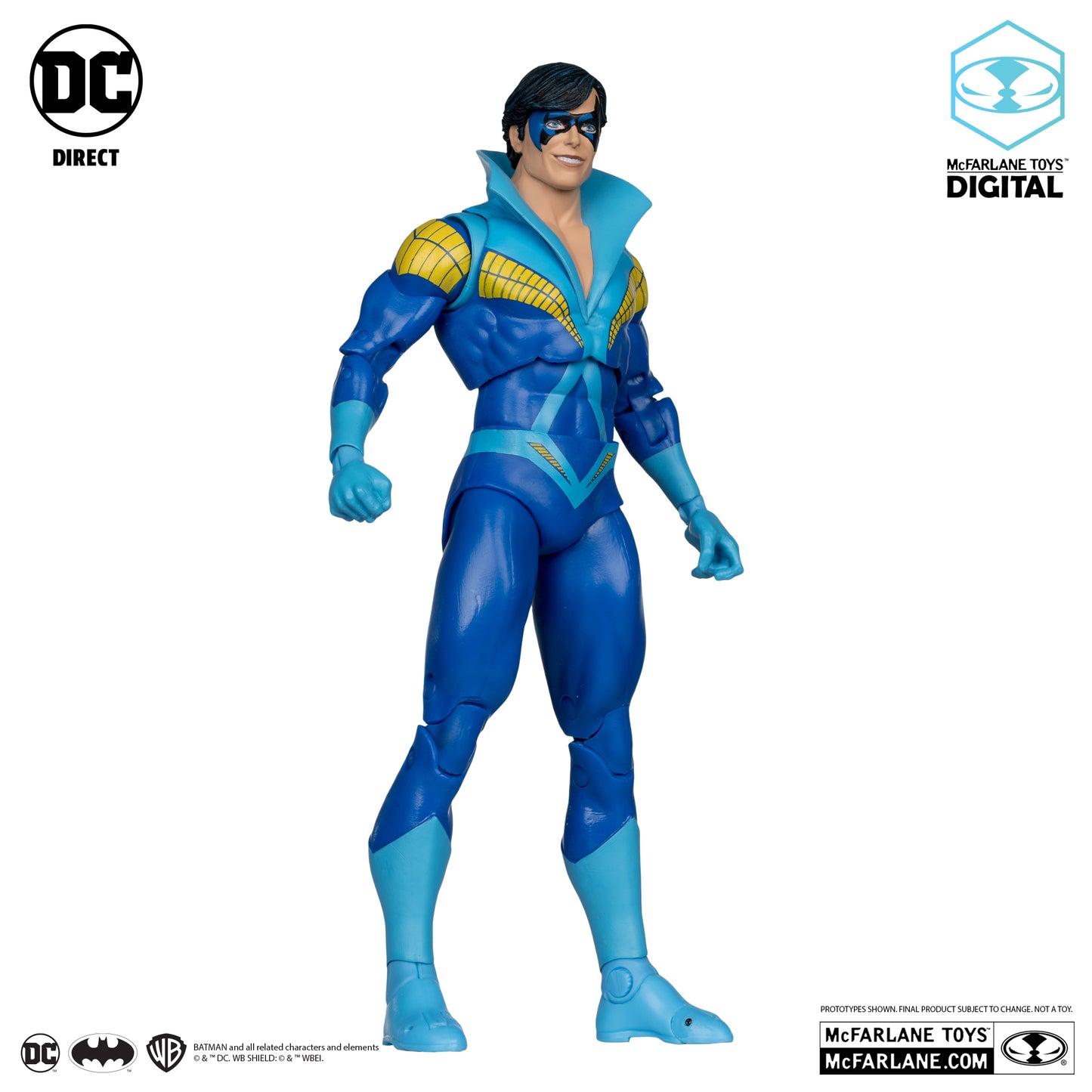DC Direct Wave 5 Nightwing Teen Titans 7-Inch Scale Action Figure with McFarlane Toys Digital Collectible