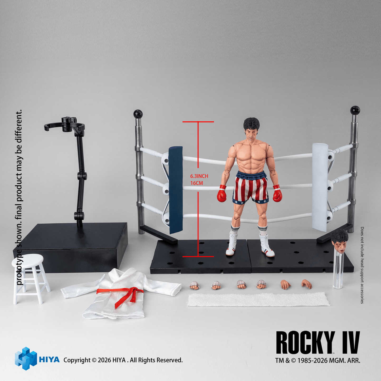 1/12 Scale 6.3 Inch Rocky IV Rocky Boxer Version Action Figure