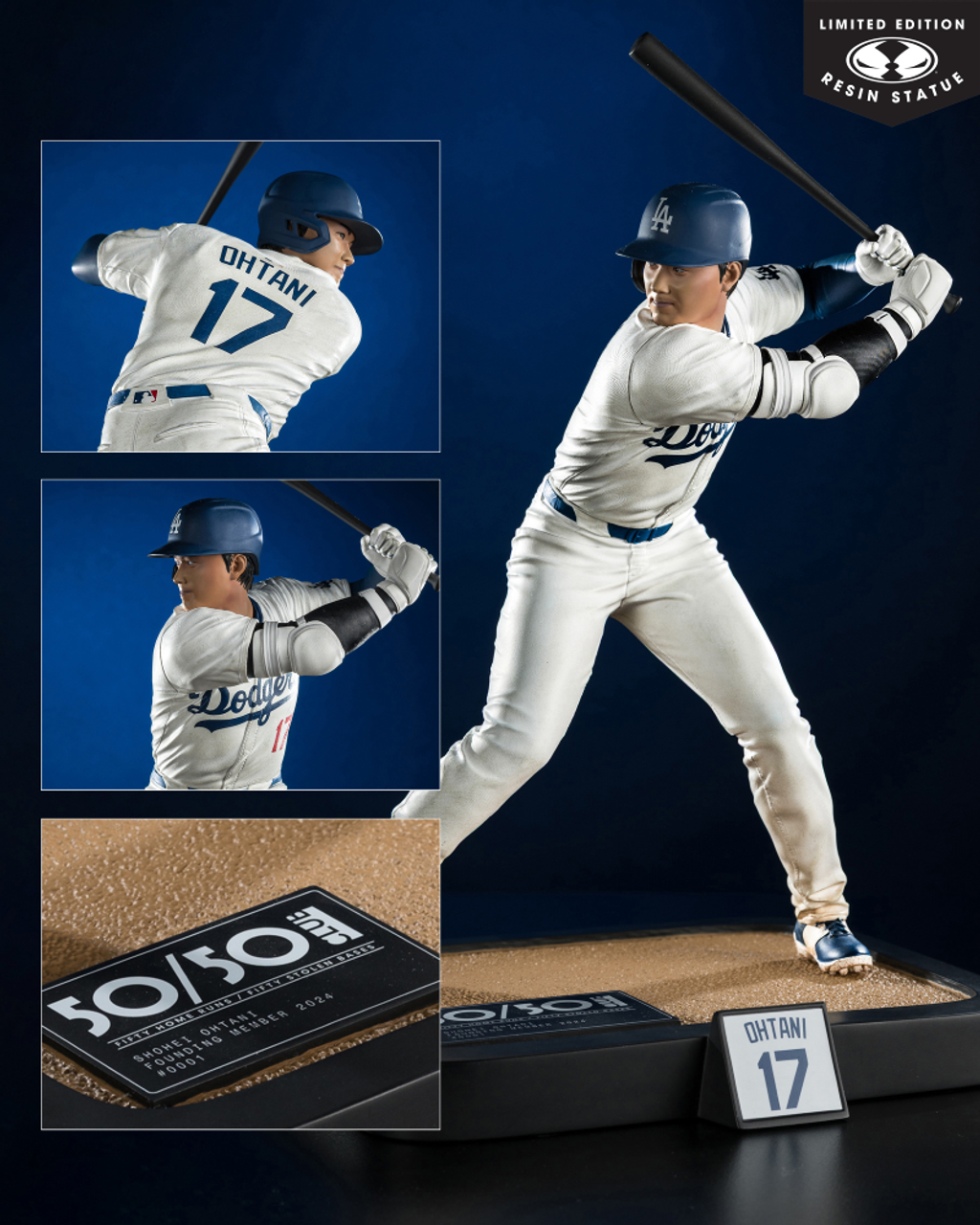 La Dodgers Statue Statue 1/6 Shohei Ohtani 32 cm Resin Statue