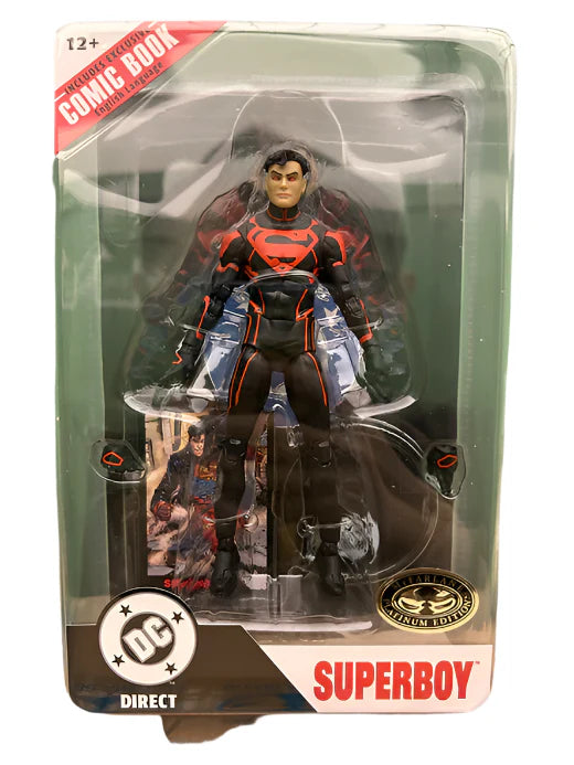 McFarlane DC Multiverse Page Punchers Super Boy #1 ( Platinum Edition ) 7 inch Action Figure **Chase**