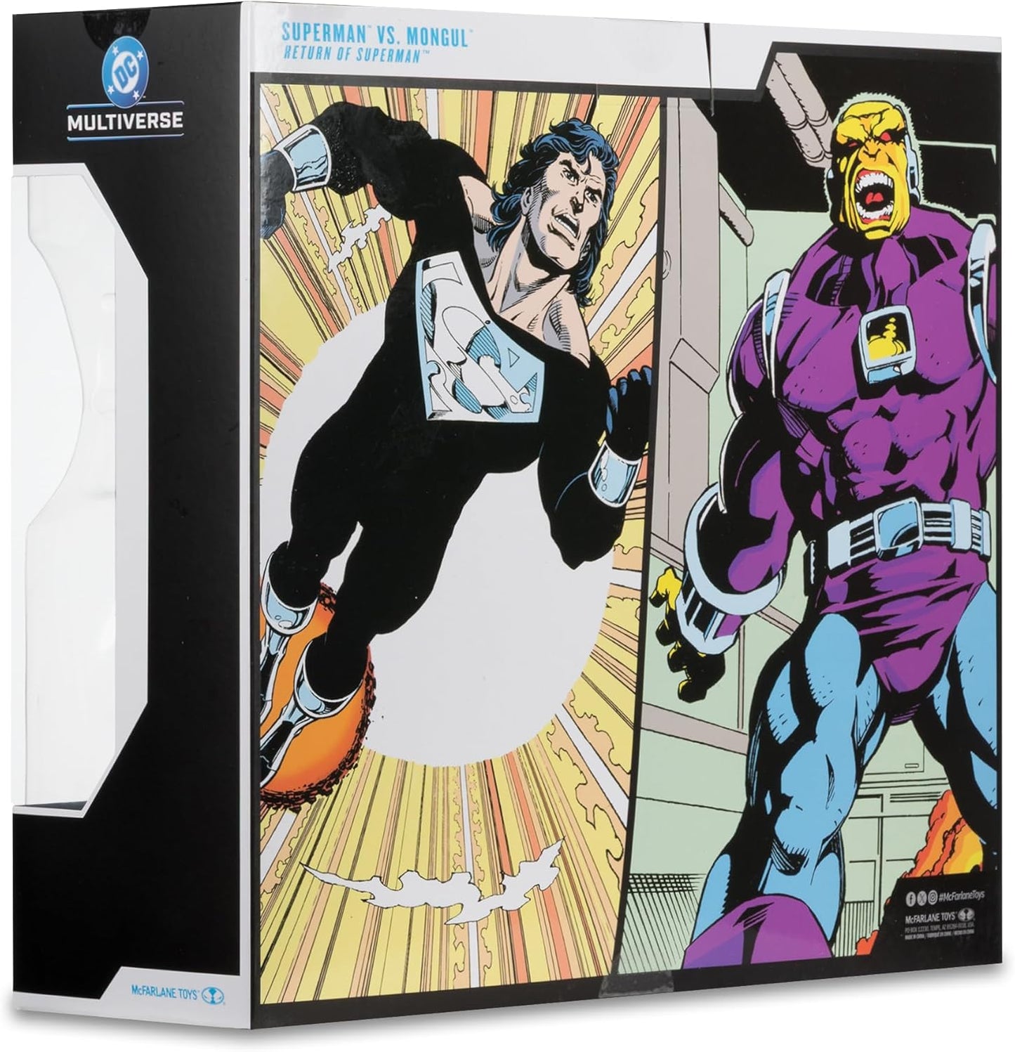 DC MULTIVERSE 7IN WITH MEGAFIG 2PK - MONGUL VS KRYPTONIAN SUIT SUPERMAN