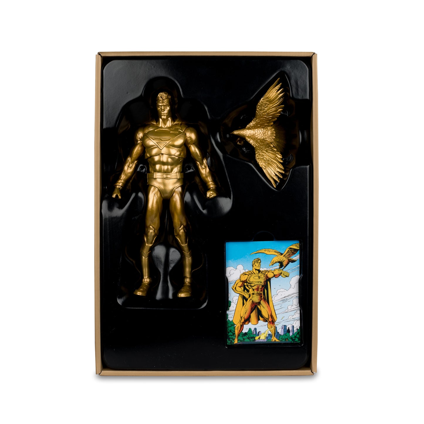 SDCC EXCLUSIVE DC MULTIVERSE 7" - SUPERMAN WITH EAGLE (GOLD/BRONZE) (GOLD LABEL)