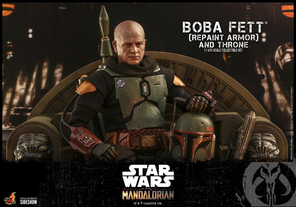 Hot Toys TMS056 The Mandalorian 1/6 Boba Fett (Repaint Armor) and