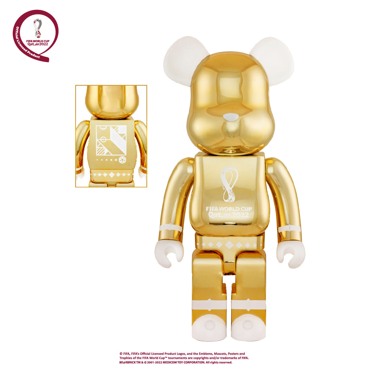 BE@RBRICK - FIFA WORLD CUP QATAR 2022 (TM) OLP GOLD 1000%
