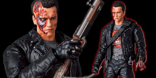 Medicom Toy is bringing back two sci-fi classics T-800 and RoboCop in battle-damaged form