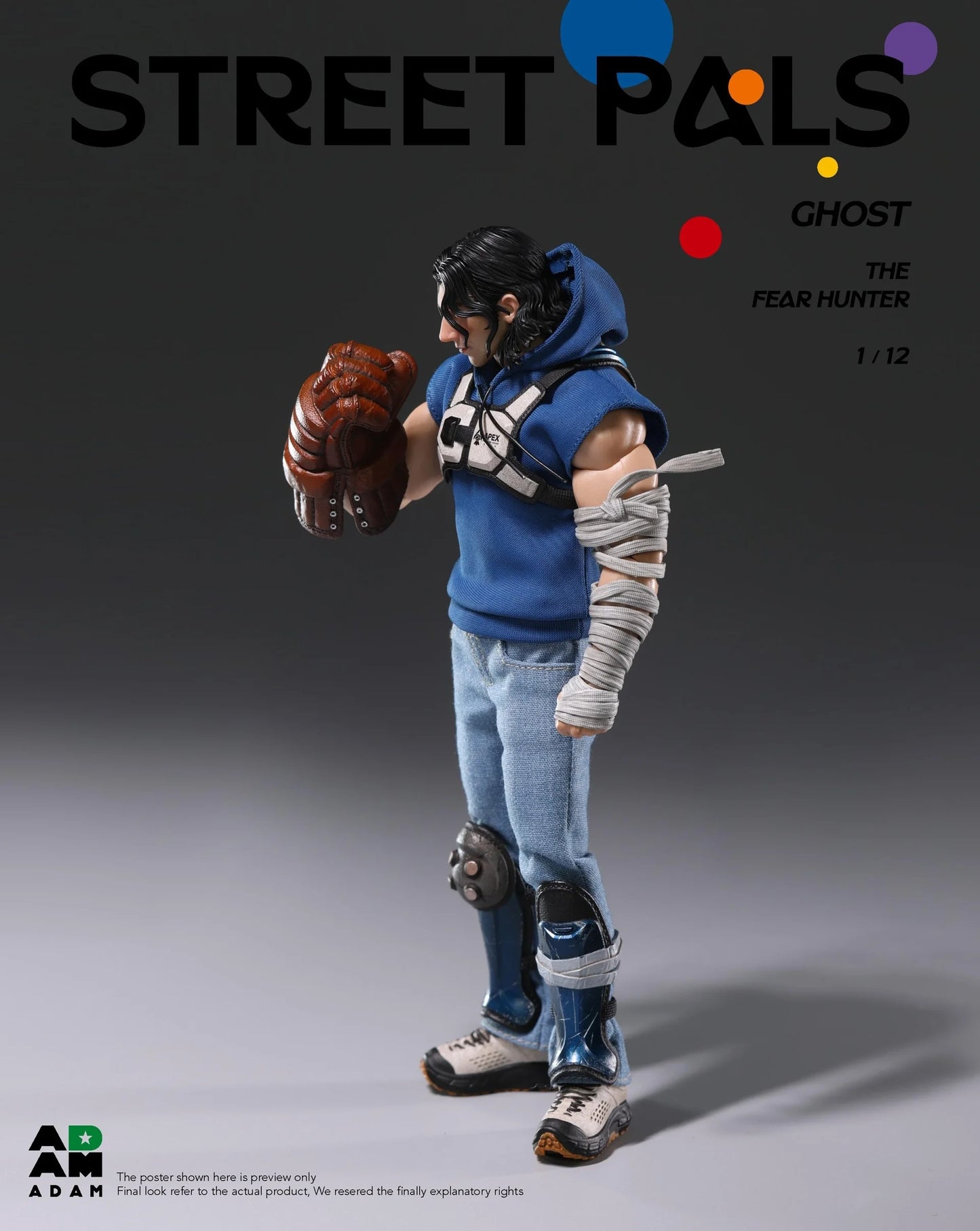 ADAM 1/12 STREET PALS – GHOST the “FEAR HUNTER”