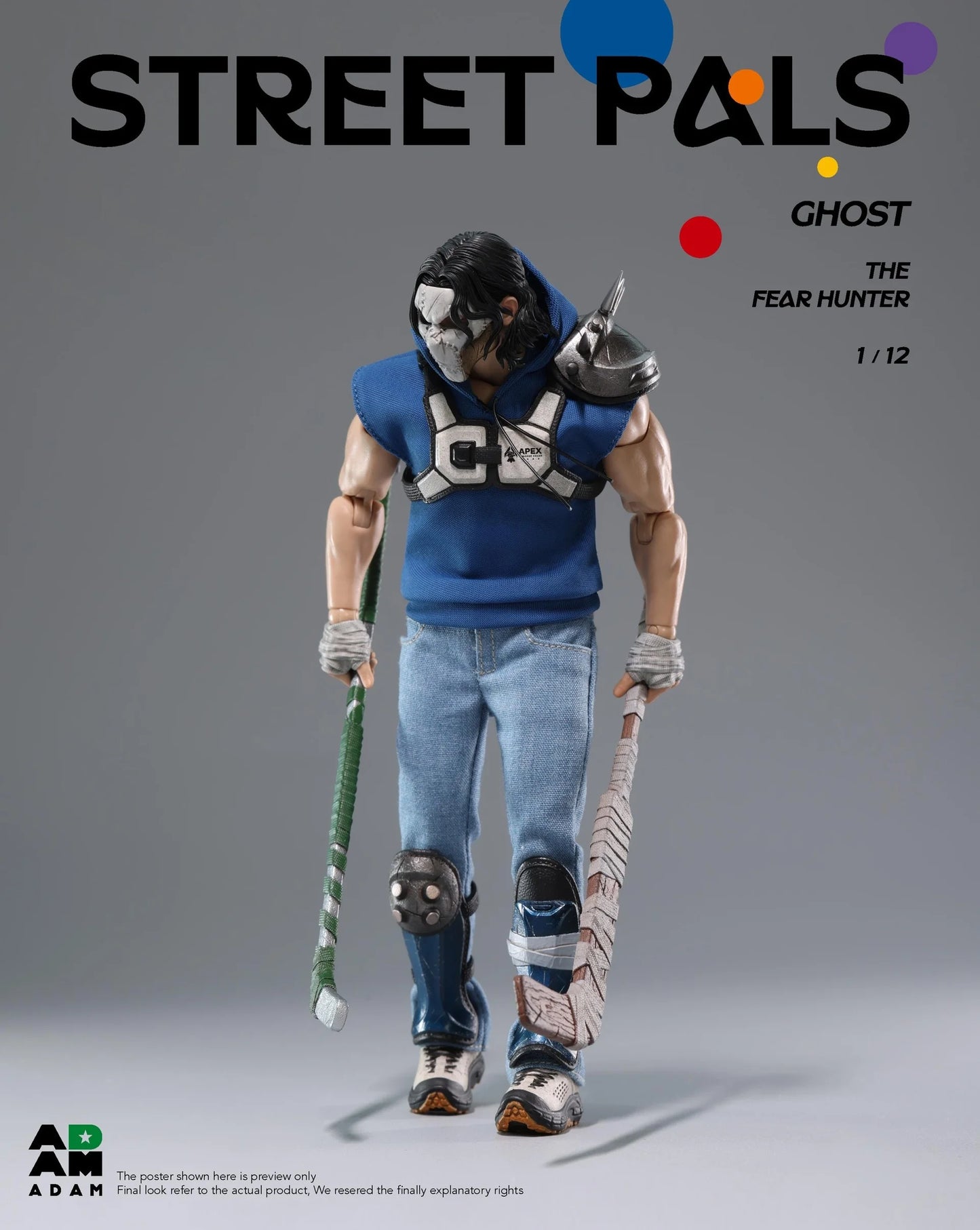 ADAM 1/12 STREET PALS – GHOST the “FEAR HUNTER”