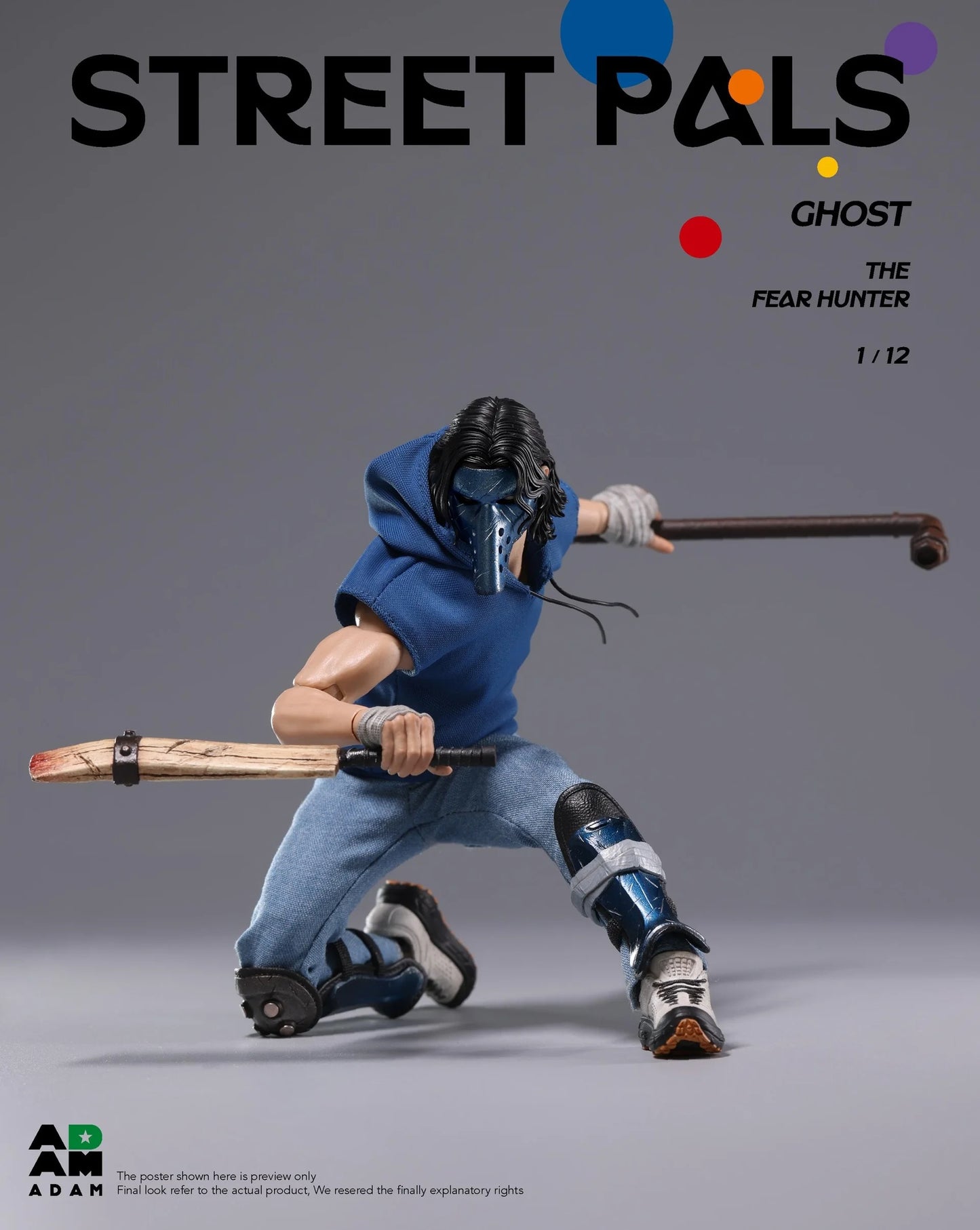 ADAM 1/12 STREET PALS – GHOST the “FEAR HUNTER”