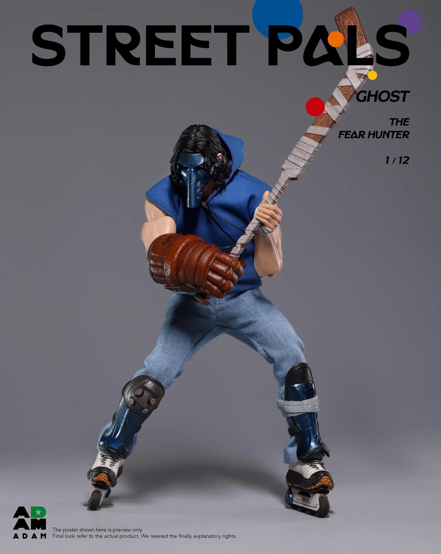 ADAM 1/12 STREET PALS – GHOST the “FEAR HUNTER”