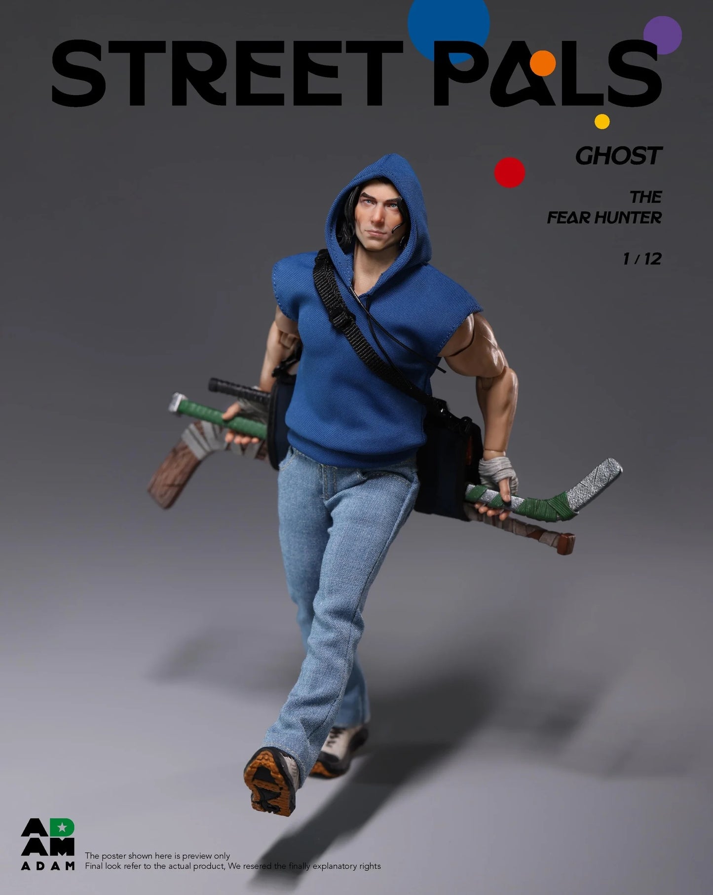 ADAM 1/12 STREET PALS – GHOST the “FEAR HUNTER”