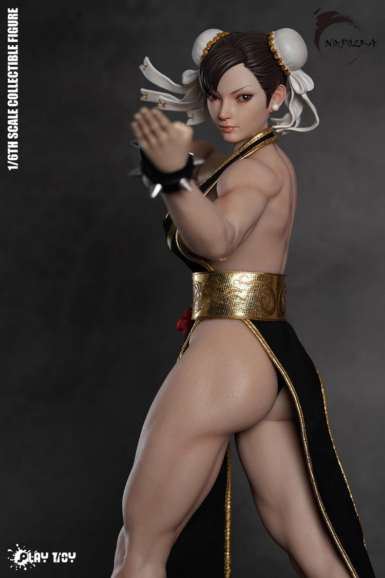 PLAY TOY 1/6 P023A Chunli Fighting Goddess 2.0 Black Version