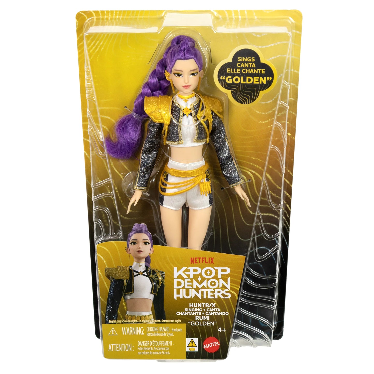MATTEL - Kpop Demon Hunter Girl Group Fashion Doll Singing Style - RUMI