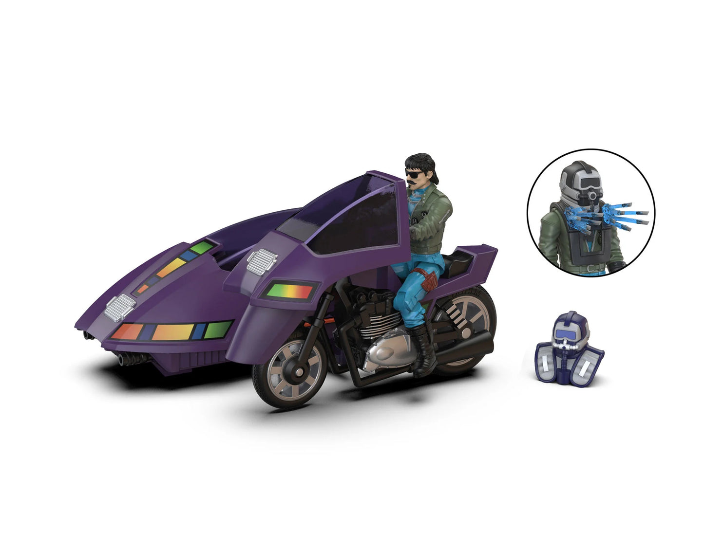 M.A.S.K. Stealth Submarine Cycle (SSC) Vehicle with Sly Rax Action Figure