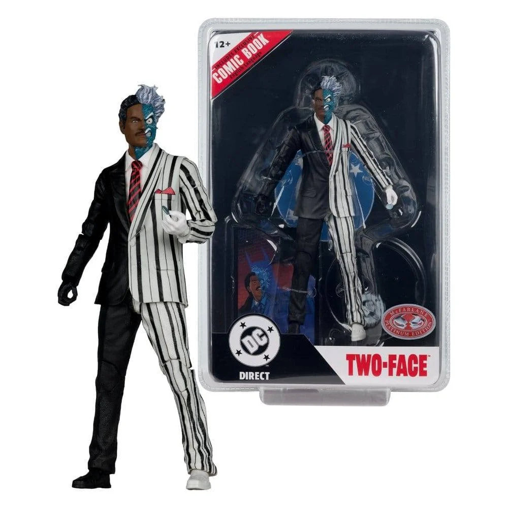 DC Direct Page Punchers Action Figure Two-Face (Batman 89) (Red Platinum Edition)