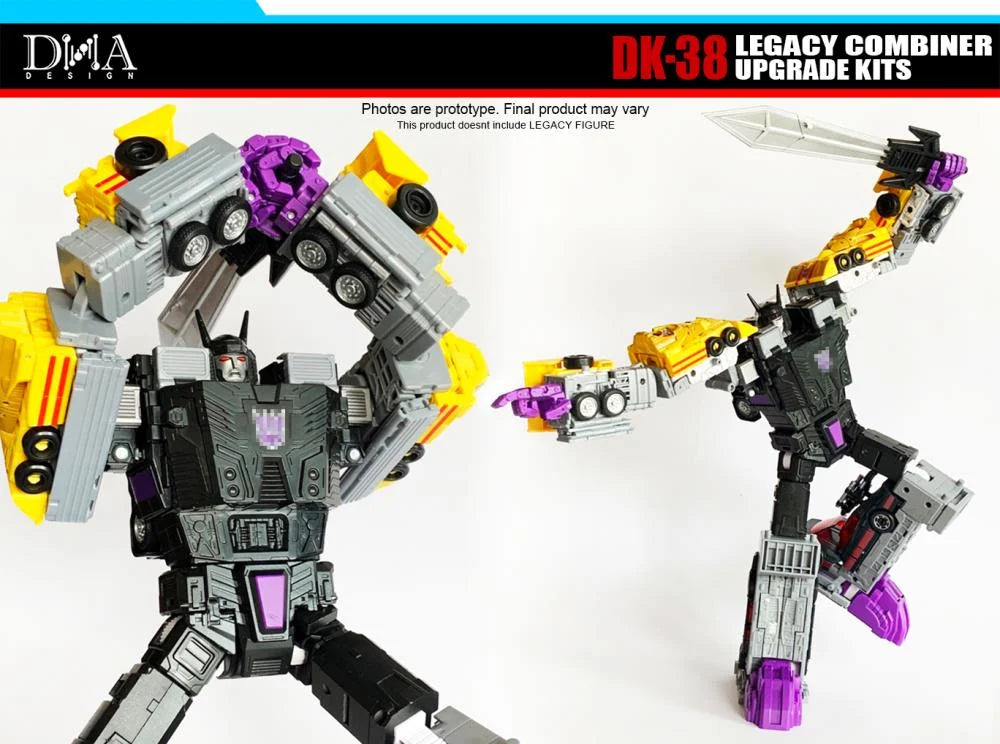 Transformers Legacy Stunticons Set of 5 + DK-38 Upgrade Kit
