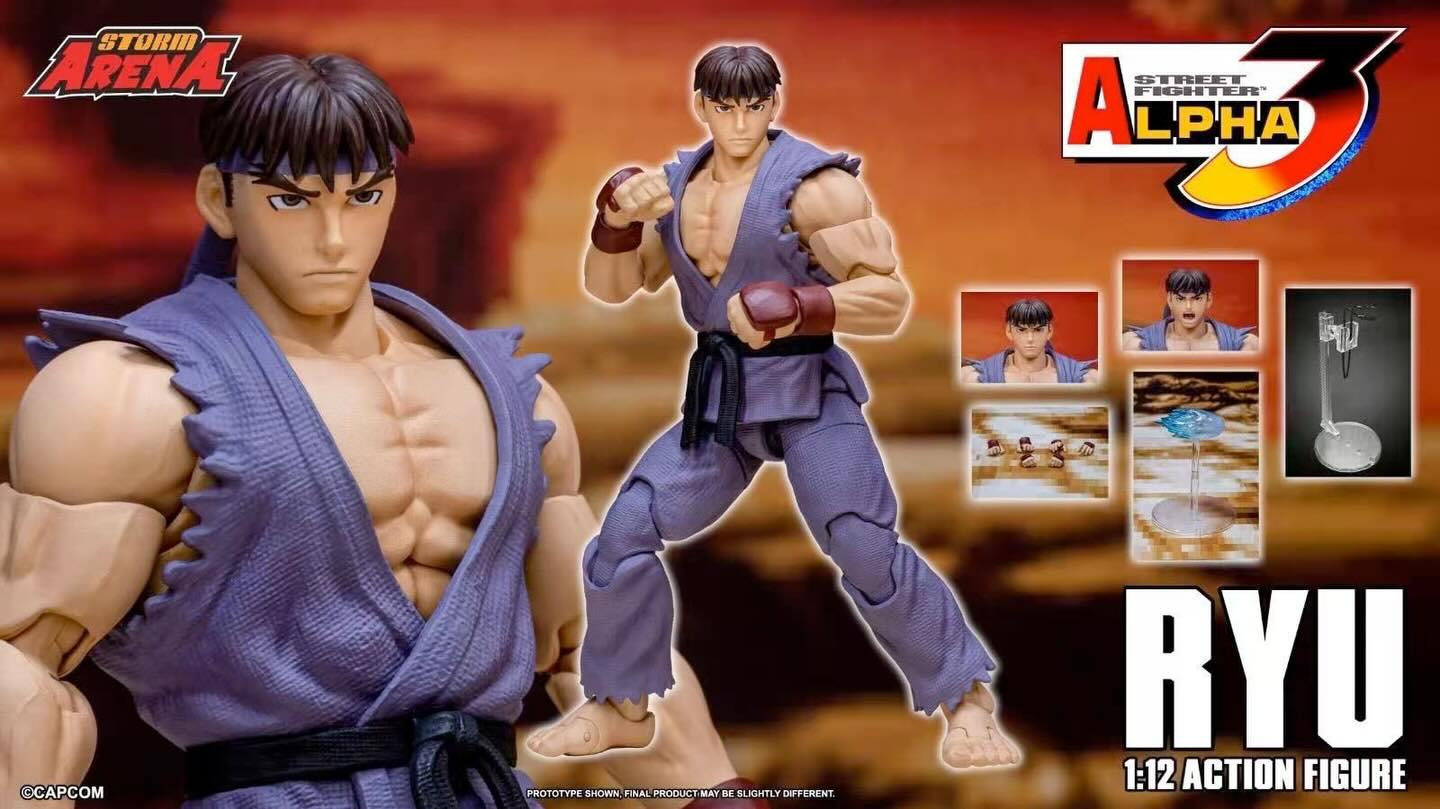 Storm Arena - Street Fighter Alpha - Ryu 1/12 Scale Action Figure (Purple Exclusive)
