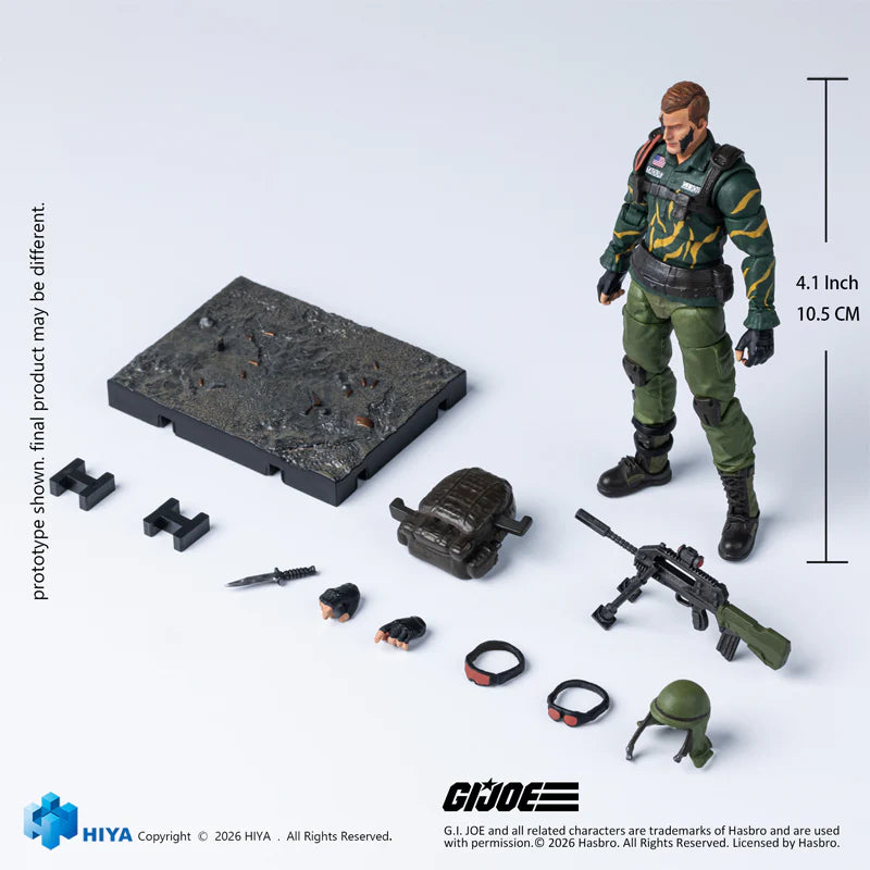 Exquisite Mini Series 118 Scale 4 Inch GI Joe Dusty Tiger Force Version Action Figure