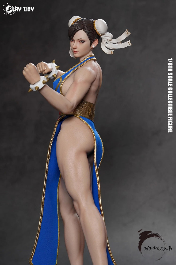 PLAY TOY 1/6 P023B Chunli Fighting Goddess 2.0 Blue Clothes